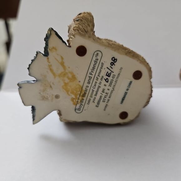 Boyds Bears And Friends 6E/198 & 7E/160 You Belong To Me 2 Bear Set Red Scarf - Picture 7 of 16